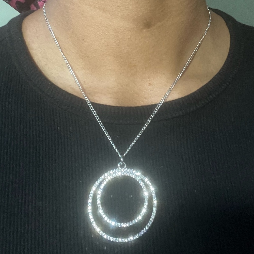Diamond crusted necklace
